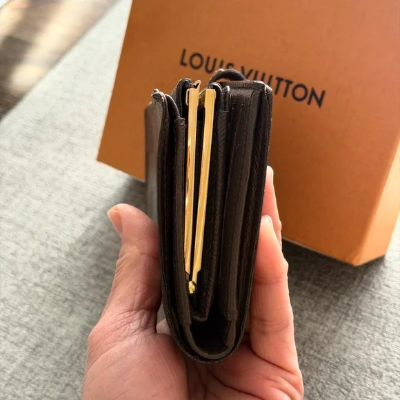 Louis Vuitton Brown Damier Ebene Snap Compact Wallet - Picture 11 of 13